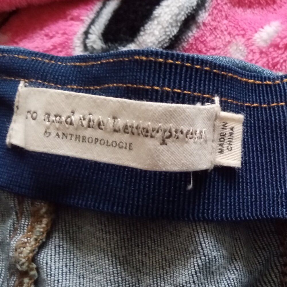 Anthropologie Pilcro Women's High Rise Skinny Jegging Denim Blue Size Small 27 - Picture 4 of 8